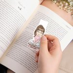Marque-page Magnétique Personnalisé avec Nom et Personnage de Dessin Animé Cadeau Anniversaire pour Amoureux de Lecture