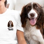 Personalized Cute 3D Cartoon Dogs Soft T-shirt Sweatshirt with 1-3 Name Anniversary Birthday Gift for Dog Mom Dad Pet Lovers
