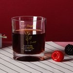 Fiore di nascita personalizzato da 10 once in vetro da whisky con nome e sottobicchiere in ardesia Regalo di compleanno per la festa del papà neonato per i bambini neopapà