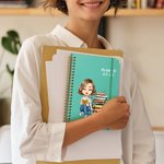 Planificador 2026 personalizado A5 con nombre y personaje de dibujo animado páginas semanales y mensuales regalo de cumpleaños para amigos
