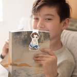 Marque-page Magnétique Personnalisé avec Nom et Personnage de Dessin Animé Cadeau Anniversaire pour Amoureux de Lecture