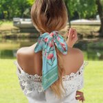 Foulard personalizzato con nome multicolore uso versatile accessorio da borsa regalo per festa della mamma e compleanno per ragazze e donne