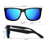Occhiali da sole polarizzati personalizzati con testo multicolore e protezione UV accessorio per estate regalo di compleanno per donne e uomini