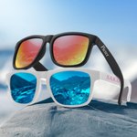 Gepersonaliseerde Multikleurige Gepolariseerde Zonnebril UV-bescherming met Tekst voor Buiten Strandfeest Verjaardagscadeau voor Vrouwen en Mannen