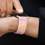 Personalised Minimalist Horse Silhouette Watch Band Charm with Name Pet Party Anniversary Birthday Gift for Horse Lovers