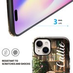 Etui de téléphone personnalisé pour iPhone ou Samsung avec nom Cadeau d'anniversaire pour la famille et les amis