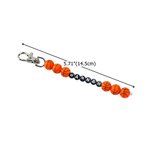 Gepersonaliseerde basketbal Bedel Letter Kralen Sleutelhanger Tag met naam rugzak accessoire sportteam verjaardagscadeau voor tieners Basketball liefhebbers