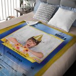 Tarjeta Pokepet personalizada Manta suave con foto y nombre Decoración del hogar Día del Padre Navidad Cumpleaños Regalo para la familia Pareja
