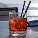 Spersonalizowana grawerowana szklanka do whisky 10 uncji z imieniem na Dzień Ojca i prezent urodzinowy dla mężczyzny