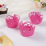 Personalized Multicolour Cupcake Wrappers with Text 12 Pcs Birthday Wedding Party Favor for Baking Enthusiasts