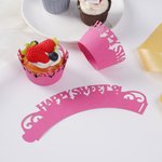 Personalized Multicolour Cupcake Wrappers with Text 12 Pcs Birthday Wedding Party Favor for Baking Enthusiasts