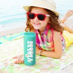 Personalized Multicolor Daisy Name 16 oz Matte Tumbler with Straw Travel Beach Party Accessories Birthday Gift for Women Girls
