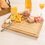 Personalized Family Home FSC Bamboo Engraved Name and Text Charcuterie Cutting Board with Juice Groove Ship from USA Anniversary Gift for Family