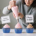 Personalized Multicolour Cupcake Wrappers with Text 12 Pcs Birthday Wedding Party Favor for Baking Enthusiasts