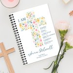 Libreta espiral A5 con nombre y fecha Primera comunión Bautizo Regalo para niñas Cristianas 1