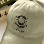 Personalisiertes Golf Design Sport Basecap mit Namen Geburtstag Urlaub Geschenk für Kinder Golfliebhaber