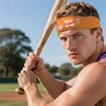 Personalized Multicolor Ball Sports Stretchy Anti-sweat Headband with Name and Number Sports Accessory Birthday Gift for Men Women Ball Lovers