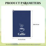 Personalized Coffee Pattern Multicolor Waffle Towel with Name Coffee Bar Decor Birthday Gift for Coffee Lovers Baristas