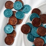 Henkilökohtainen Monogrammi Design Kirjekuori Wax Seal tarroja nimi ja Initial Set of 20 Party lahja häät Kutsu Decor