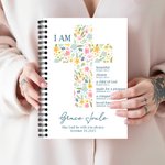 Libreta espiral A5 con nombre y fecha Primera comunión Bautizo Regalo para niñas Cristianas 2