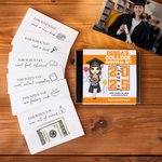 Personlig Cartoon Graduate Multicolor Cash Gift Card Holder Survival Box med 20 kort High School Graduation Back to School Present för studenter
