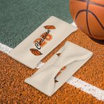 Personalized Multicolor Ball Sports Stretchy Anti-sweat Headband with Name and Number Sports Accessory Birthday Gift for Men Women Ball Lovers