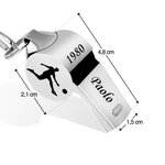Fischietto con cordino personalizzato con nome e modelli diversi soprtivi - Regalo ideale per scuola o sport all'aperto per allenatori o insegnanti