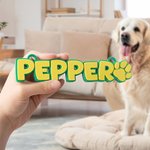 Personalized Dog 3D Printed Multicolor Name Plate with Dog Paw Kennel Accessory Birthday Gift for Pet Lovers