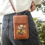 Personalisierte Cowgirl Hut Geburt Blume Stiefel PU Leder Crossbody Tasche Brieftasche mit Namen und Kartenschlitze Reisezubehör Geburtstag Geschenk für Frauen