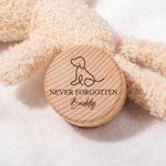 Personalized Pet Line Drawing Dog Cat Paw Print Wooden Pet Fur Memory Box with Engraved Name and Text Sympathy Memorial Gift for Loss of Pet