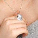 Personalised 3D Baseball Softball Helmet Pendant Necklace with Engraved Number Dainty Jewellery Game Day Birthday Gift for Ball Sports Lovers
