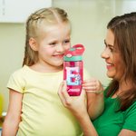 Bottiglia d'acqua per bambini da 16 oz con cannuccia e nome, regalo di compleanno e di ritorno a scuola per bambini.
