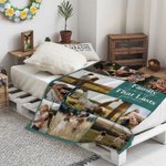 Personalized Family is a Gift That Lasts Forever Picture Collage Soft Throw Blanket Home Decor Birthday Mother's Day Gift for Family Friend