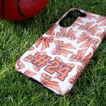 Coque de téléphone personnalisée avec texte pour iPhone Samsung Sports Team Accessory Cadeau d'anniversaire pour les amoureux des sports de balle