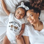 Personifierad 100% bomull Skyddad av 1-4 3D tecknade hundar Baby Bodysuit med namn Dagligt slitage Baby Shower Födelsedagspresent för nyfödda