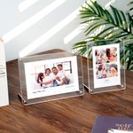 Henkilökohtainen 1-5 Valokuvat akryyli palapeli plaketti otsikko Home Decor syntymäpäivälahja perheelle ystävät