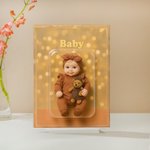 Gepersonaliseerde Foto Karakter 3D-effect Acrylplaquette met Titel en Voet Bureaudecoratie Verjaardagcadeau voor Familie en Vrienden