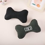 Giocattolo per cani personalizzato a forma di osso morbido in velluto a coste con nome ricamato Regalo di compleanno per addestramento del cane per il proprietario dell'animale.
