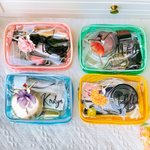 Personalizzato Ballerina nascita fiore design impermeabile chiaro borsa per il trucco con nome viaggio essenziale regalo di compleanno per le donne amanti della danza