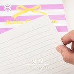 Henkilökohtainen Sorority Bow Stripe Spiral A5 muistikirja tekstin kanssa luku osapuoli Bid päivä lahja uusille Sorority jäsenet Girls丨Callie x Affinity Licensing