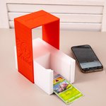 Henkilökohtainen Tukeva 3D painettu nimi Scanstand Standard Size Unleeved kortit puhelimen haltija ja kortti kouru syntymäpäivälahja korttipeli rakastaja