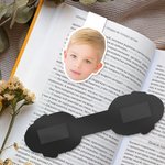 Personalisiertes magnetisches Lesezeichen mit Foto Portrait Namen Lesezubehör Schulanfang Geburtstag Geschenk für Leser Bücherwürmer