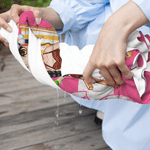 Asciugamano da spiaggia personalizzato in microfibra ad asciugatura rapida con nome e personaggio cartone animato sfondo palma regalo per famiglia