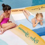 Asciugamano da spiaggia personalizzato con nome a colori sfumati oversize ad asciugatura rapida regalo per vacanze estive per famiglia e amici