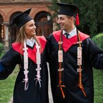 Spersonalizowana, wielokolorowa, brokatowa wstążka z imieniem i nazwiskiem Class of 2026 Graduation Ribbon Lei Akcesoria dla Absolwentów Prezent dla Seniora