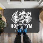 Gepersonaliseerde Visual Impact Dumbbell Sportschool deurmat met naam Sportschool Decor Verjaardagscadeau voor mannen fitnessliefhebbers