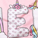 Personalisiertes Strandtuch zum Thema Einhorn-Regenbogen | mit Namen | Schnelltrocknend | Sandabweisend | Sommer Urlaub Geburtstag Geschenk für Kinder