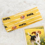 Cinta de pelo deportiva personalizada anti sudor con eslogan foto de mascota y nombre accesorio deportivo regalo de cumpleaños para hombres y mujeres