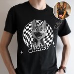 Personlig 3D-tegneseriehund myk T-skjorte genser med navn Daglig reisetilbehør Bursdagsgave til kjæledyrelskere