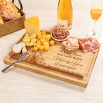 Personalized 10 Years Down And I Still Wood Marry You Name FSC Bamboo Charcuterie Cutting Board with Juice Groove Housewarming Wedding Gift for Family